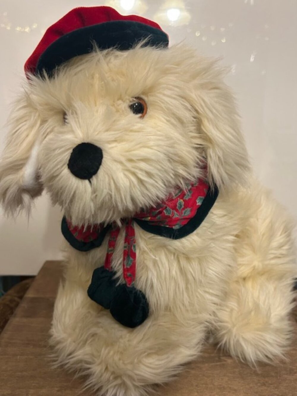 1992 Nick & Noel Exclusively for Toys R Us - Vintage Christmas Stuffed Dog 14”